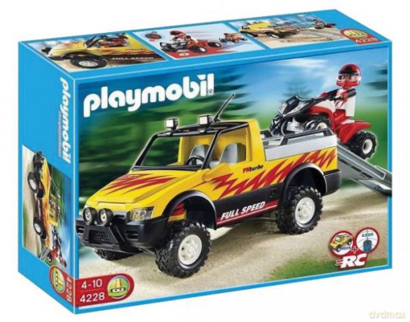 PLAYMOBIL Pick-up z quadem wyścigowym [KLOCKI]