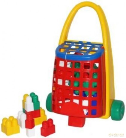 Polesie Ciekawa taczka + Klocki "Combi Blocks" (34 el.) [KLOCKI]