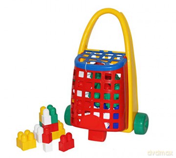 Polesie Ciekawa taczka + Klocki "Combi Blocks" (34 el.) [KLOCKI]