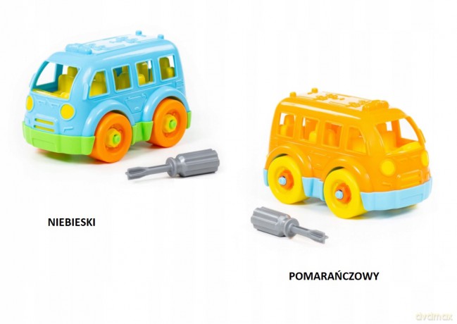 Polesie Klocki - transport "Mały autobus" 15 el. w worku [KLOCKI]