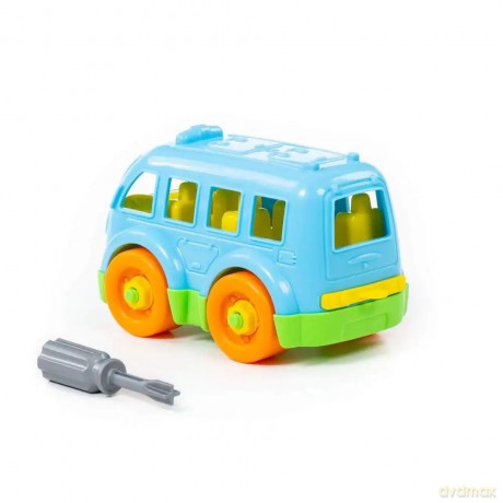 Polesie Klocki - transport "Mały autobus" 15 el. w worku [KLOCKI]
