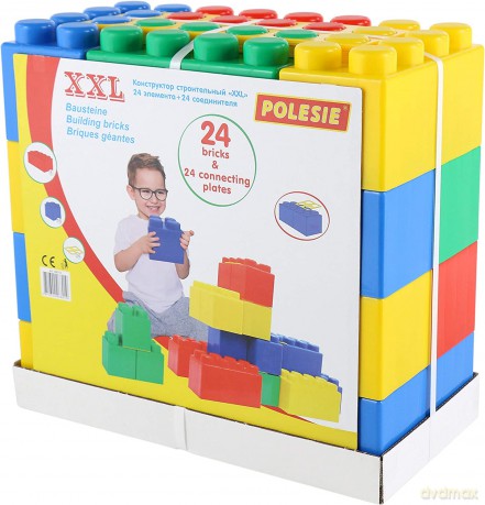 Polesie Klocki budowniczy "XXL" 24 el. + łącznik do klocków [KLOCKI]