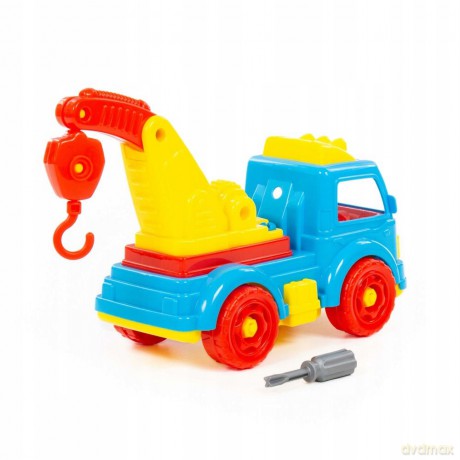Polesie Klocki-transport "Samochód-ewakuator" (38 el.) (w pudełku) [KLOCKI]