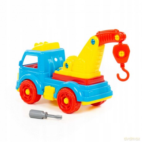 Polesie Klocki-transport "Samochód-ewakuator" (38 el.) (w pudełku) [KLOCKI]