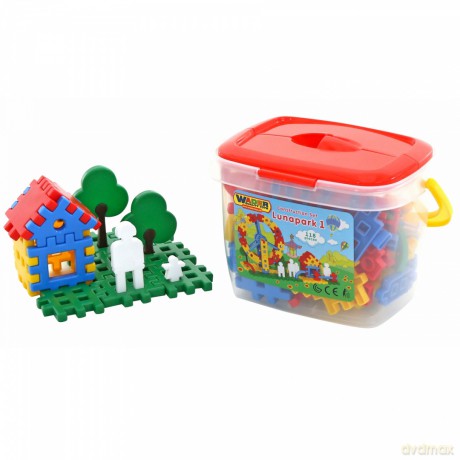 Wader-Polesie Klocki "Luna Park" - 118 el. wiaderko [KLOCKI]