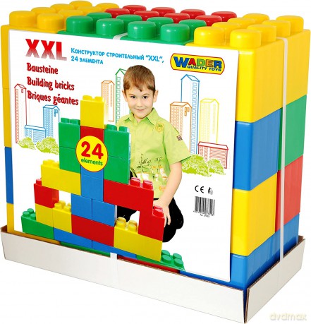 Wader-Polesie Klocki budowniczy 24 el. XXL [KLOCKI]