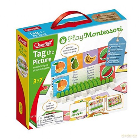 Montessori Tablica z obrazkami QUERCETTI [GRA PLANSZOWA]