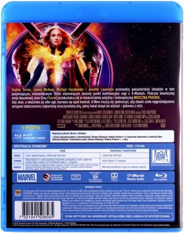 X-Men: Mroczna Phoenix [Blu-Ray]