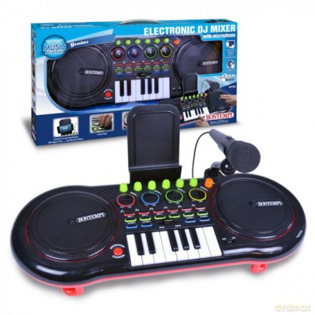 Bontempi Konsola DJ ze światłem mikrofonem i klawiszami