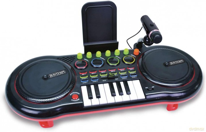Bontempi Konsola DJ ze światłem mikrofonem i klawiszami