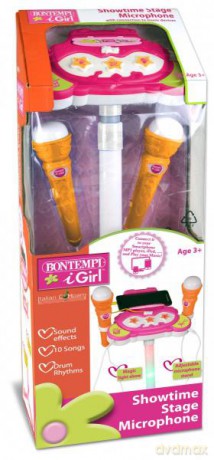 Bontempi Statyw z dwoma mikrofonami regulowany