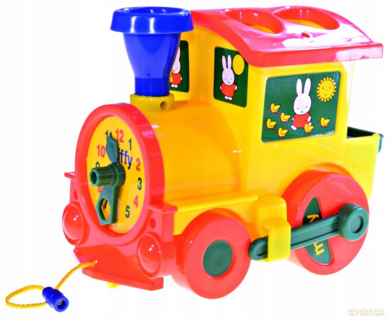 Polesie Logiczna lokomotywa Miffy z 6 klockami
