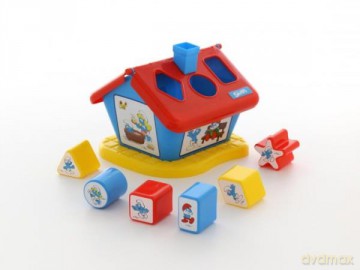 Polesie Domek logiczny "Smerfy" z 6 klockami