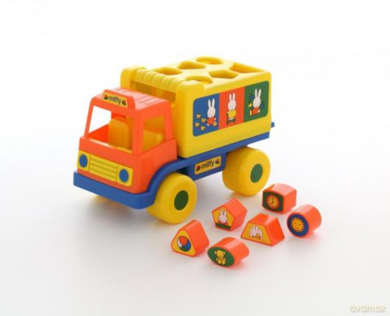 Polesie Logiczna ciężarówka "Miffy" z 6 klockami w siatce