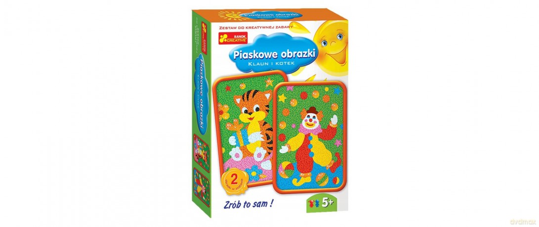 Piaskowe Obrazki. Klaun I Kotek