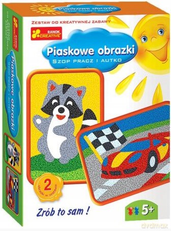 Piaskowe Obrazki. Szop Pracz I Autko