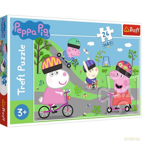 TREFL 24 el. Maxi Aktywny dzień Świnka Peppa [PUZZLE]