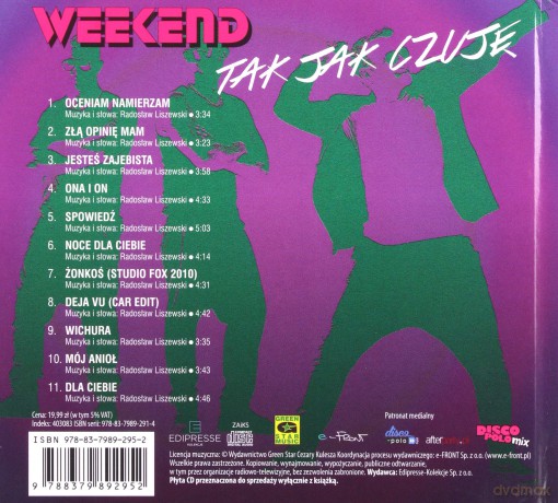 Weekend: Tak Jak Czuję [CD]
