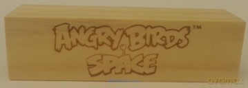 Angry Birds - Drewniany klocek z logo AB Space [FIGURKA]
