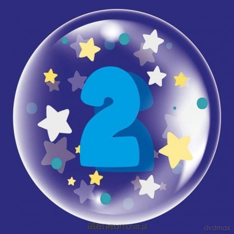 Balon 45 cm dla chłopca cyfra 2