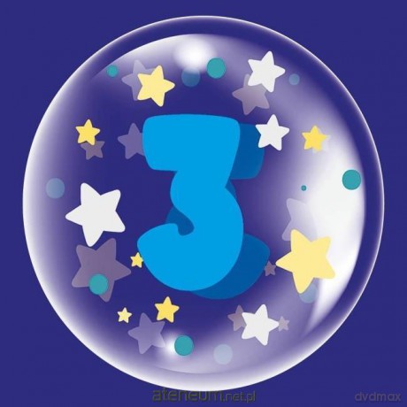 Balon 45 cm dla chłopca cyfra 3