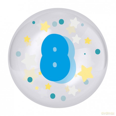 Balon 45 cm dla chłopca cyfra 8