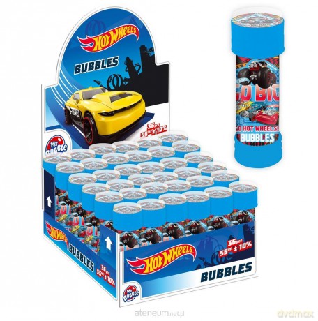 Bańki mydlane Hot Wheels 55 ml (36 szt)