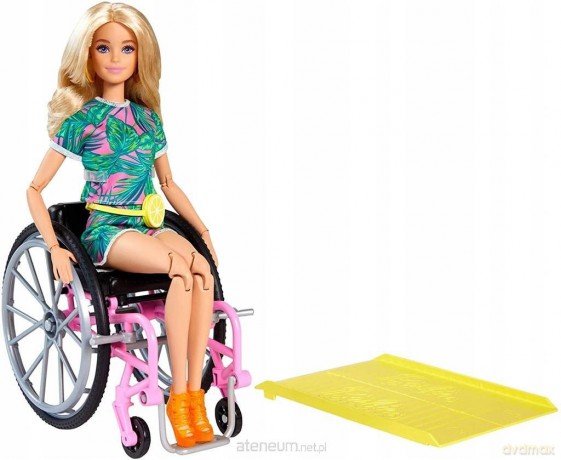 Barbie Fashionistas. Lalka na wózku