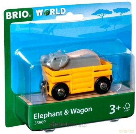 Brio Słoń w wagoniku