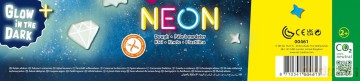 Ciasto masa - Neonowa i świecąca w ciemności