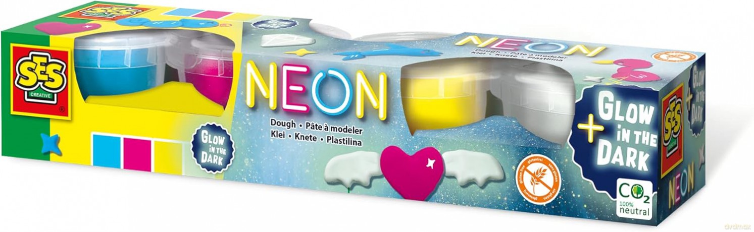 Ciasto masa - Neonowa i świecąca w ciemności