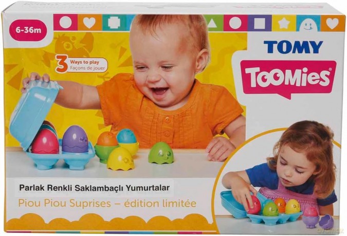 TOMY Wesołe Jajeczka z dźwiękami [ZABAWKA]
