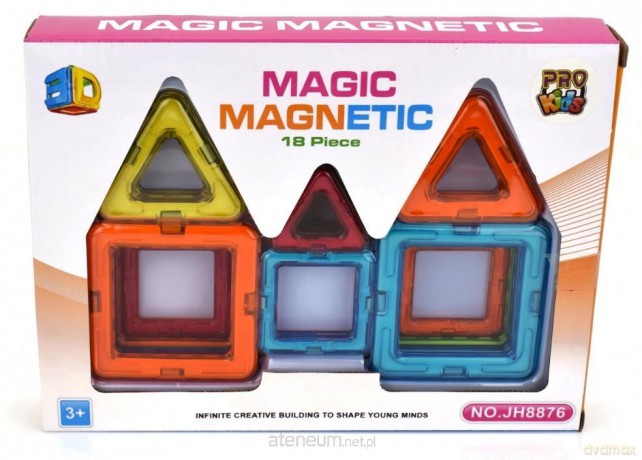 Klocki magnetyczne duże 18 el. [KLOCKI]