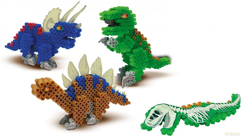 Koralikowe prasowanki - Dinozaury 3D