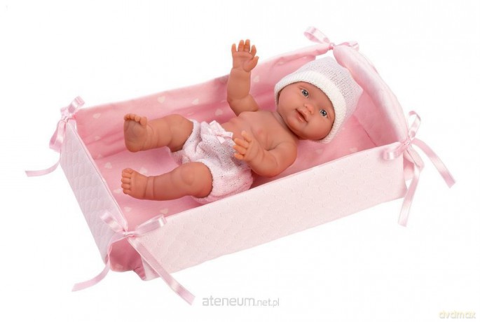 Lalka 26300 bobas z łóżeczkiem 26 cm