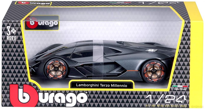 Lamborghini Terzo Millennio Black 1:24