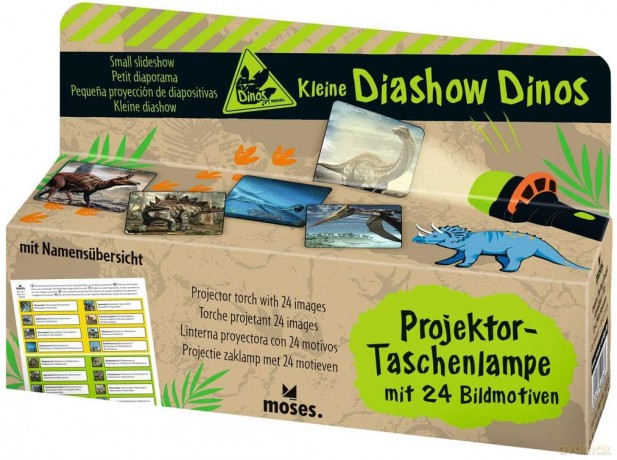 Latarka, Mini Projektor, Dinozaury