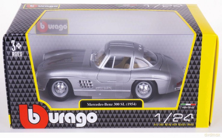 Mercedes-Benz 300SL 1954 Silver 1:24