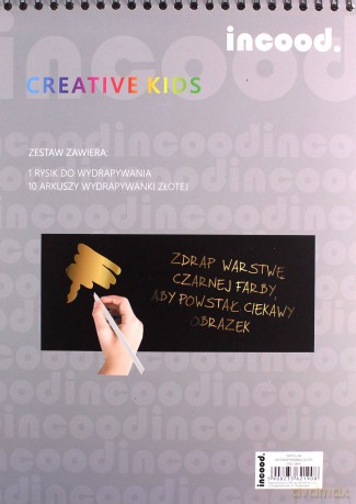 Notes wydrapywanka złota A4