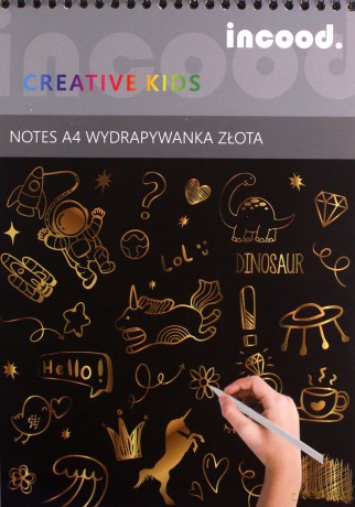 Notes wydrapywanka złota A4