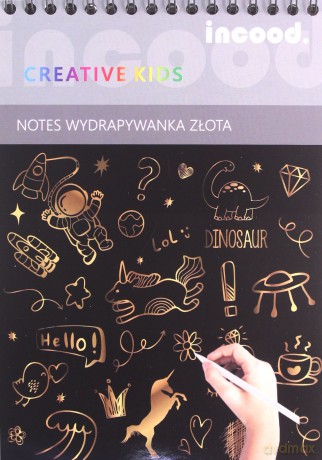 Notes wydrapywanka złota A5