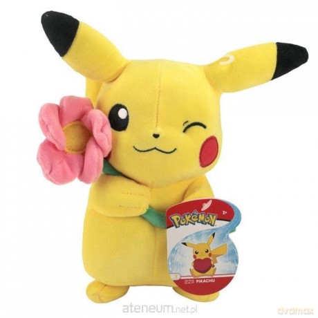 Pikachu plusz 20 cm z kwiatkiem
