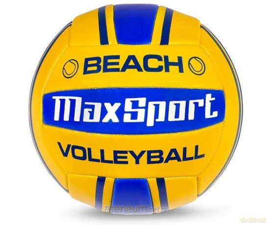 Piłka siatkowa/plażowa Max Sport żółto-niebieska