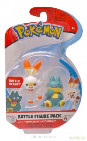 Pokemon Battle - Munchlax + Scorbunny 97626 [FIGURKA]