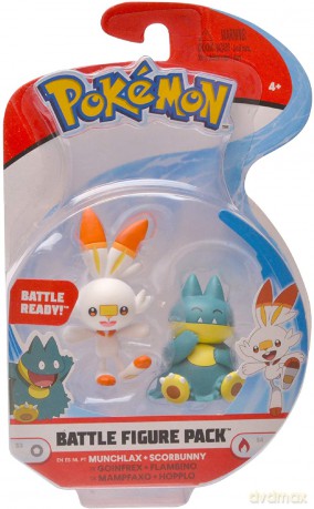 Pokemon Battle - Munchlax + Scorbunny 97626 [FIGURKA]