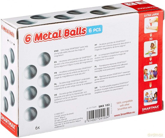 Smart Max 6 neutral balls IUVI Games [KLOCKI]