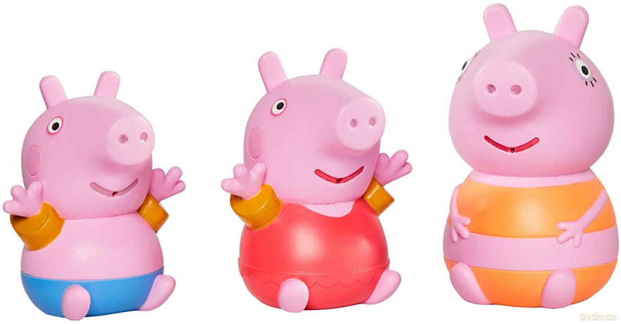 Świnka Peppa Figurki do wody z Świnką Mamą 3szt