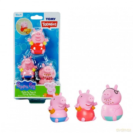 Świnka Peppa Figurki do wody z Świnką Tatą 3szt