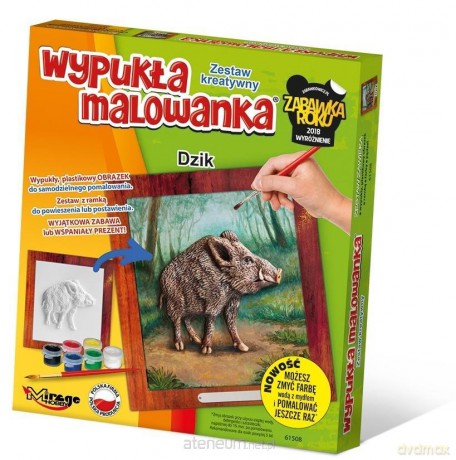 Wypukła malowanka Leśne - Dzik