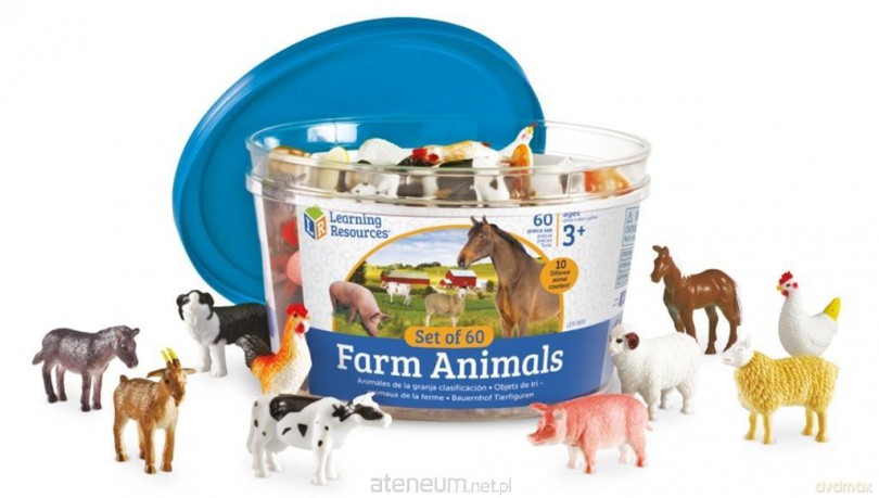 Zestaw 60szt- Farma, Figurki do nauki liczenia